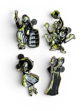 Disney Haunted Mansion Mystery Collection 2020 Glow in the Dark Pin Bundle